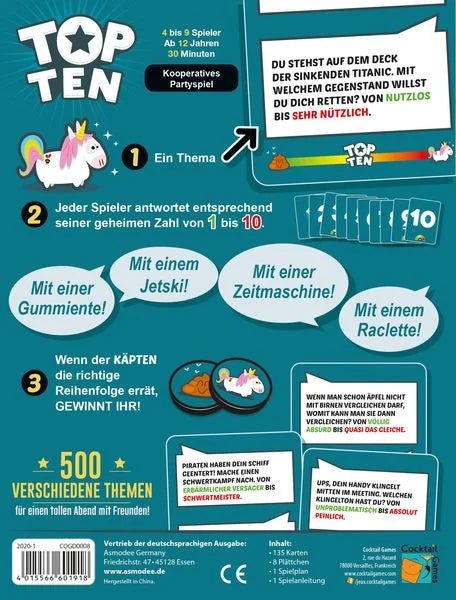 Asmodee Top Ten Spiel des Jahres 2022 Nominiert Kartenspiel