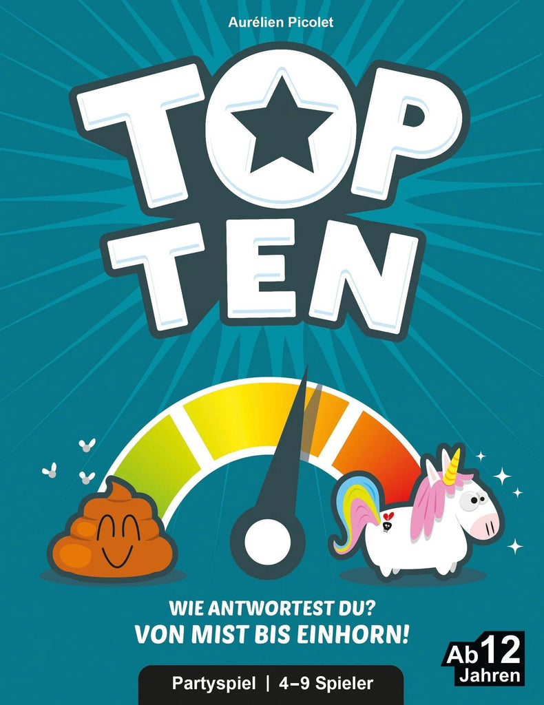 Asmodee Top Ten Kartenspiel 135 Karten Partyspiel ab 12 Jahren