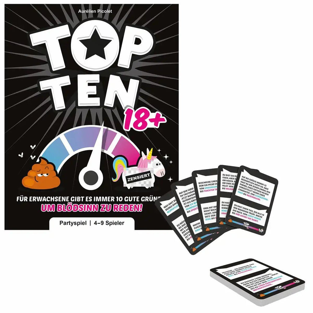 Partyspiel Top Ten 18 Plus für Erwachsene