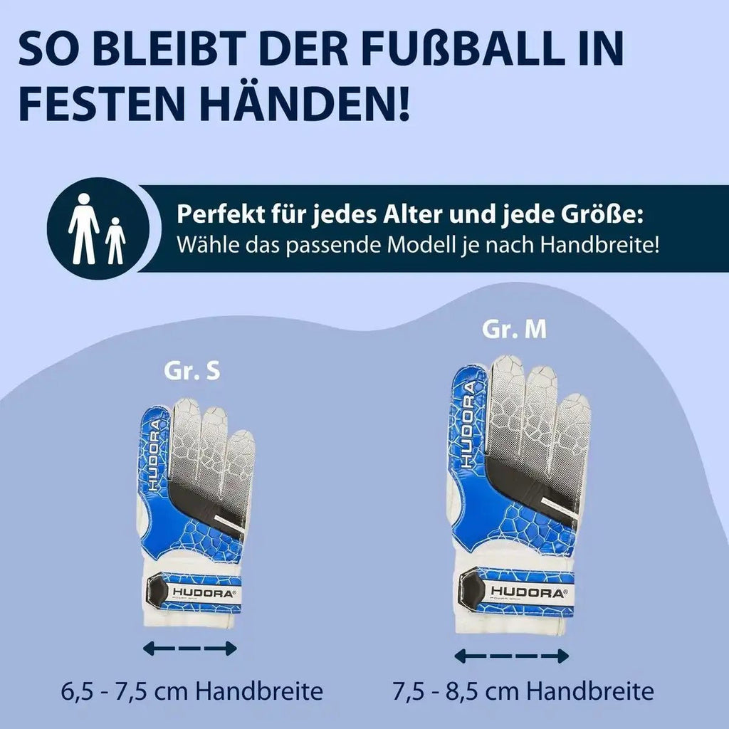 Hudora Torwarthandschuhe S unisex Grip Kinder ab 5