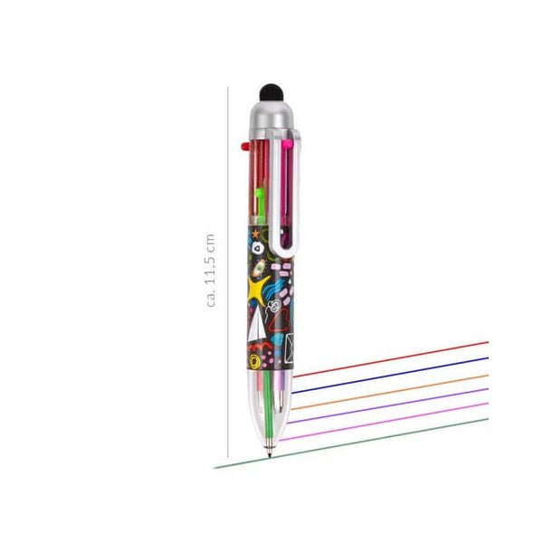 Trendhaus Kugelschreiber bunt mit 0,7 mm Strichstärke