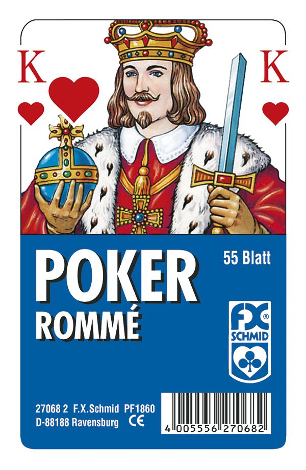 Traditionelle Spielkarten - Poker, Rommé, französisches Bild - Ravensburger