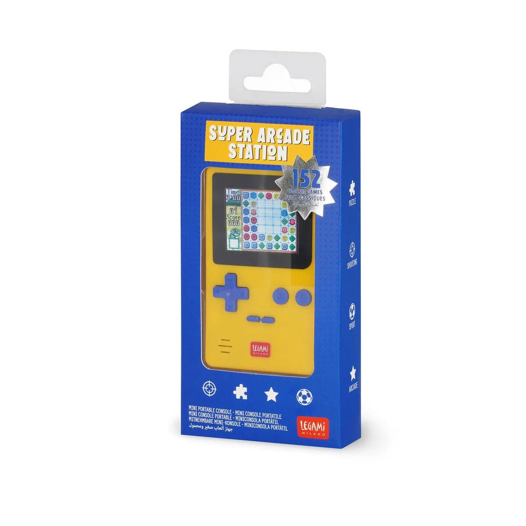 Tragbare Mini-Retro-Konsole von Legami mit 152 Spielen
