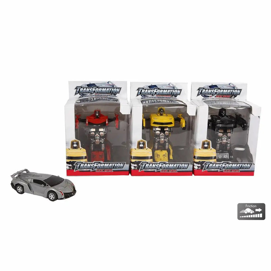Transformer Gear Roboter Sportwagen 14cm Friktion