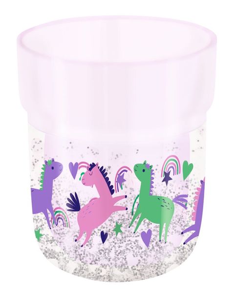 Becher mit Glitzerdesign für Kinder ab 3 Jahren von moses