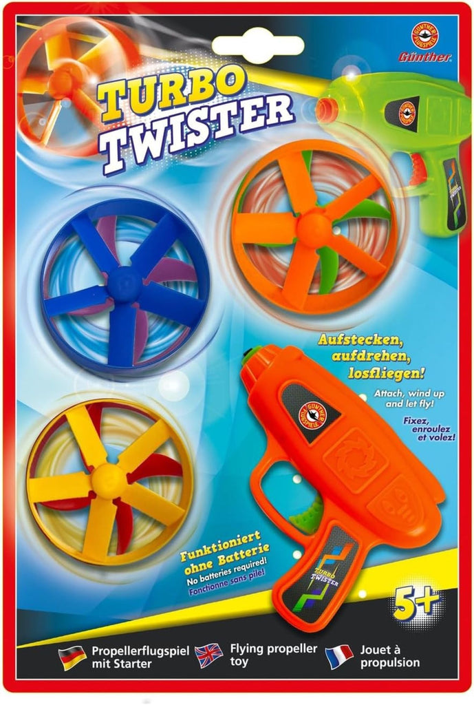 Turbo Twister, Propellerflugspiel mit Startpistole - Günther