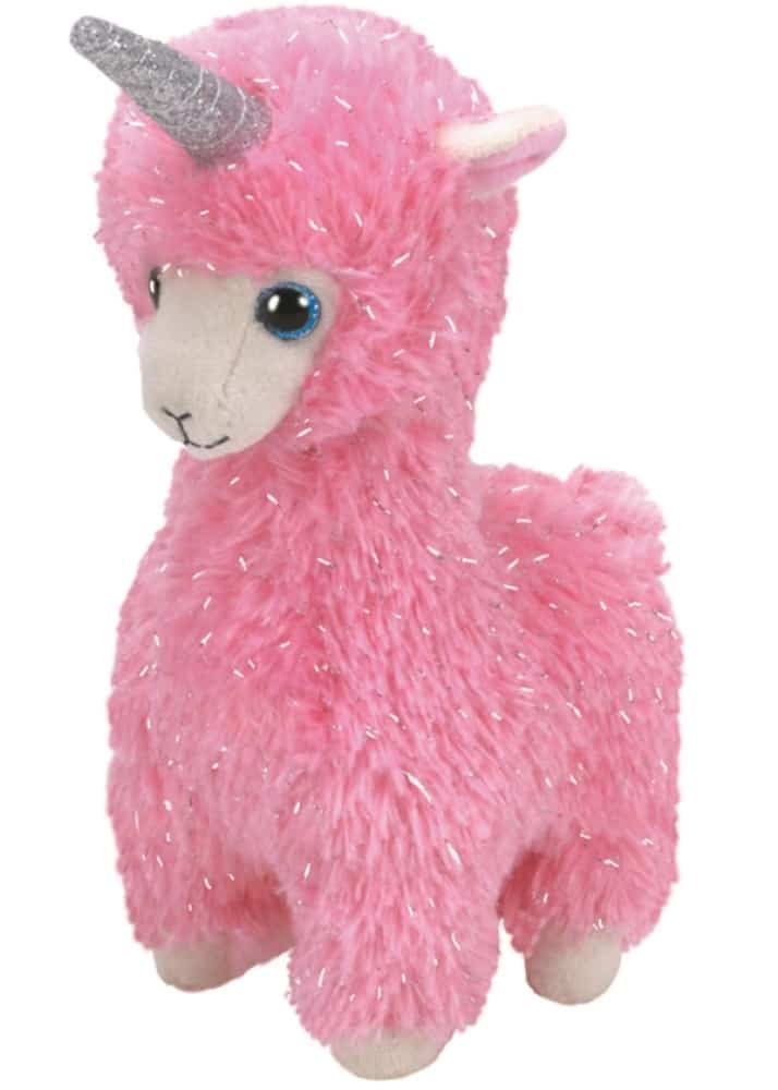 Ty Beanie Babies Lama Lana mit Horn rosa - Ty