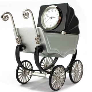 Uhr - Clock Kinderwagen - Siva