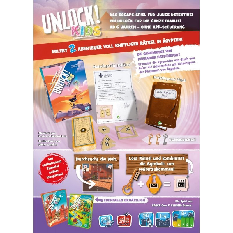 Unlock! Kids Die Geheimnisse von Pharaonin Hatschepsut - Asmodee