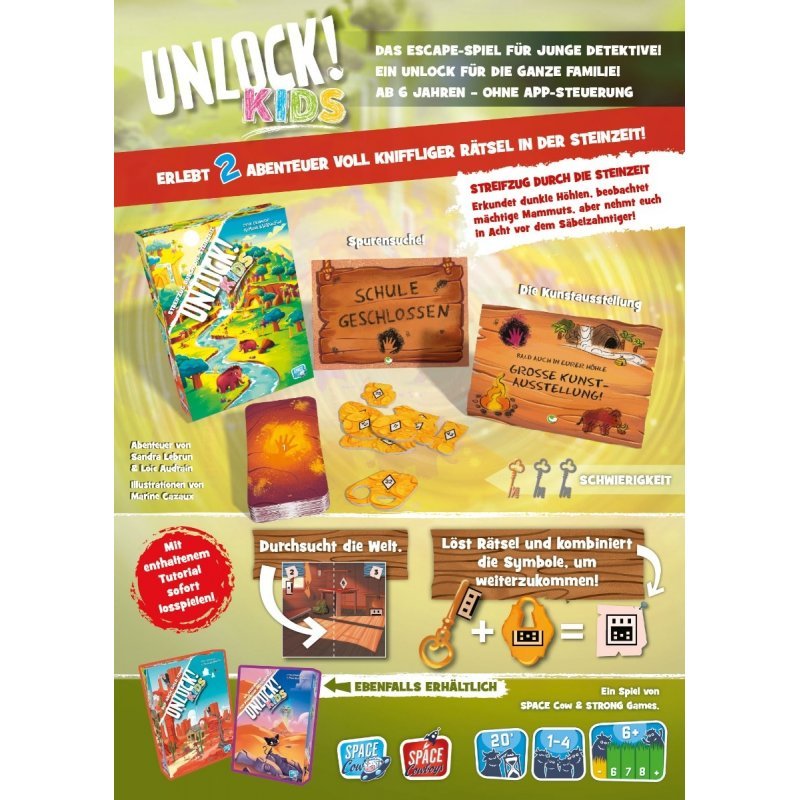 Unlock! Kids Streifzug durch die Steinzeit - Asmodee