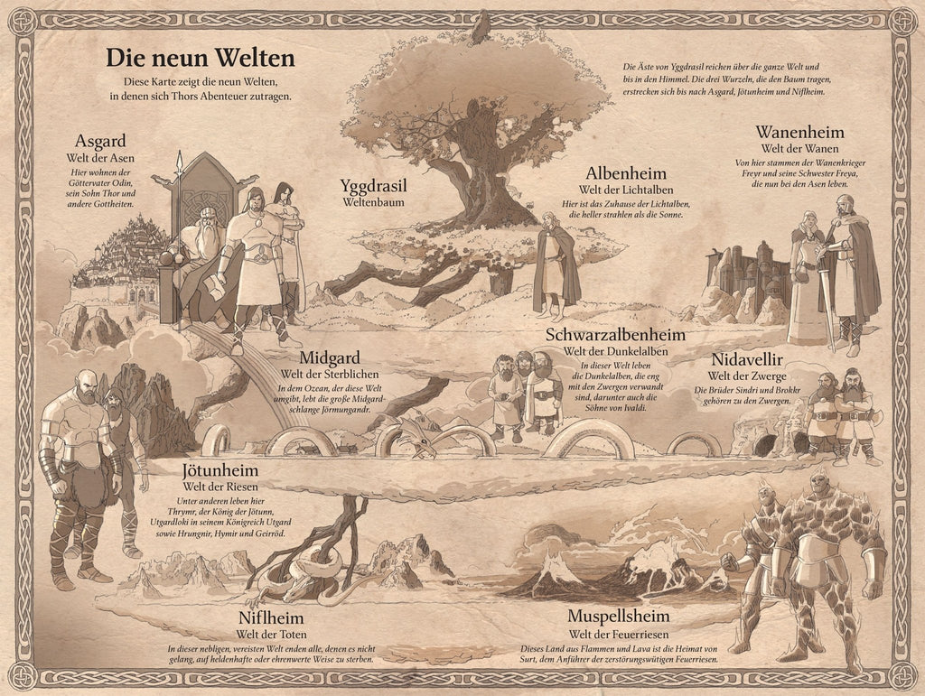 Illustrierte Szene aus Thor – Die Abenteuer des Donnergottes
