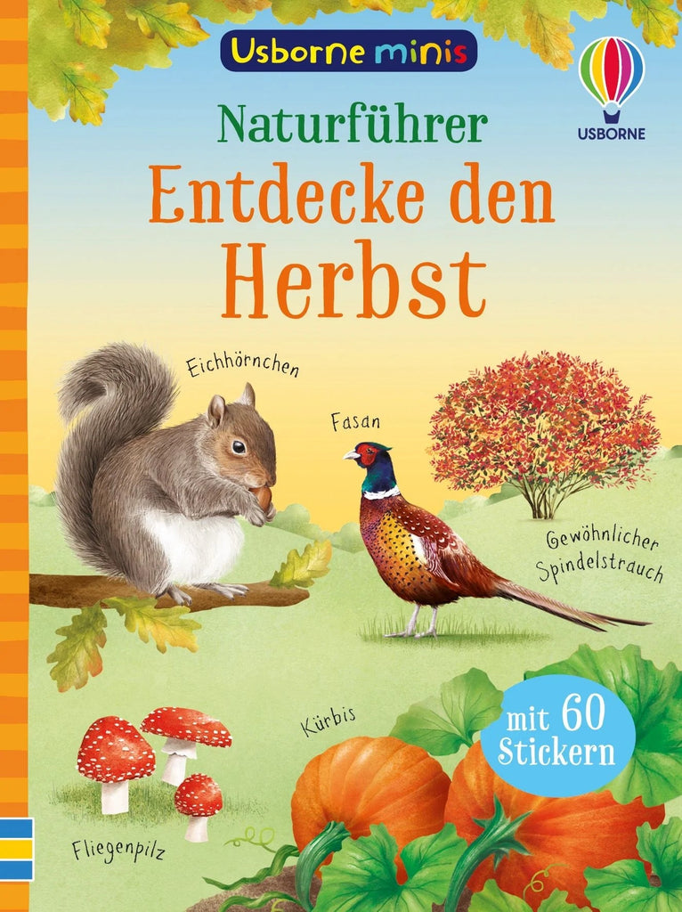 Usborne Minis Naturführer Entdecke den Herbst mit 60 Stickern
