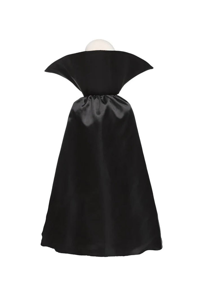 Vampir Cape schwarz rot Satinfutter Kinder 9-10 Jahre