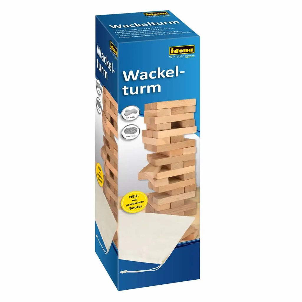 Idena Geschicklichkeitsspiel Wackelturm 54 Bausteine ab 6 Jahren