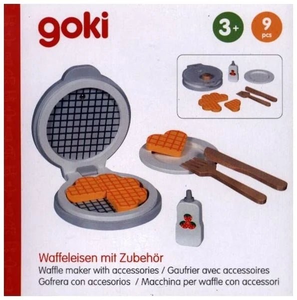 Waffeleisen mit Zubehör - Holz - Goki