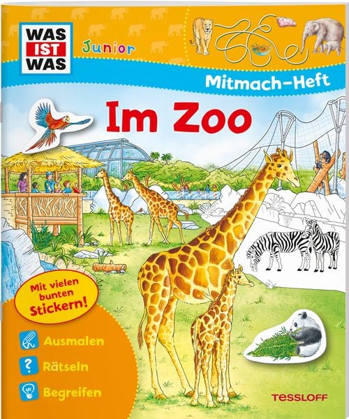 Was ist Was Junior - Mitmachheft - Im Zoo - Tessloff