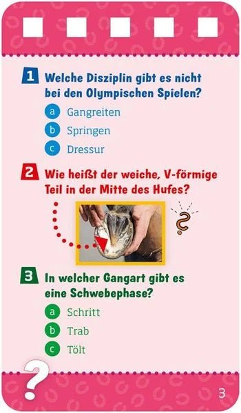 Was ist Was - Quiz !? - Spiralbindung - Pferde - Tessloff