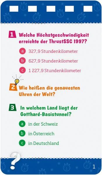 Was ist Was - Quiz !? - Spiralbindung - Rekorde der Technik - Tessloff