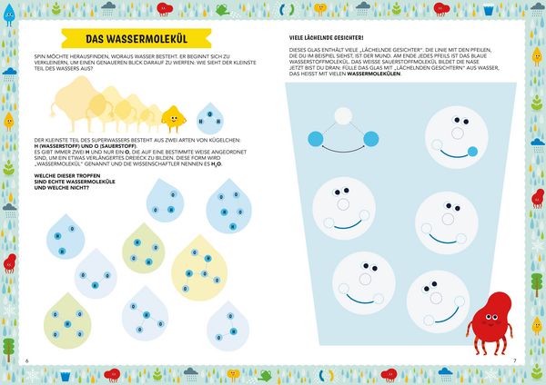 Wissensbuch mit Beobachtungsaufgaben rund ums Element Wasser