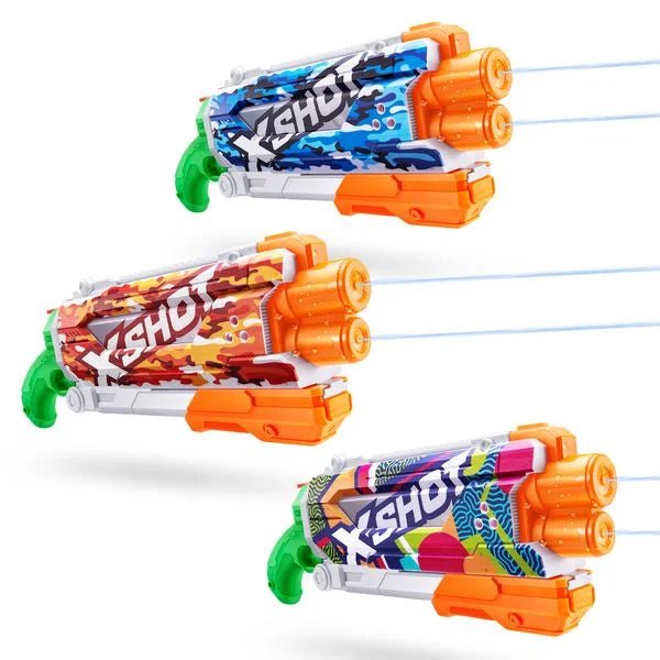 XSHOT Fast-Fill Skins Wasserblaster mit Pump-Action, 700 ml Tank, 9 m Reichweite