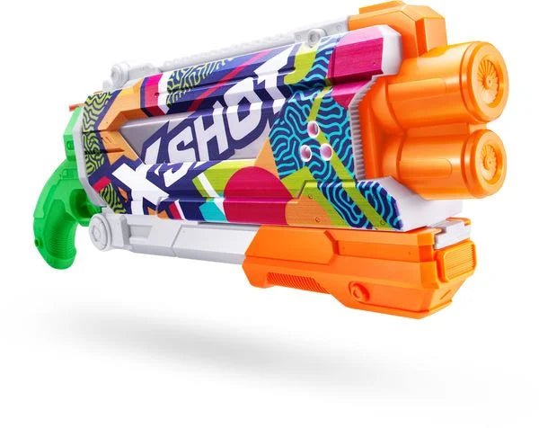 XSHOT Fast-Fill Skins Wasserblaster mit Pump-Action, 700 ml Tank, 9 m Reichweite