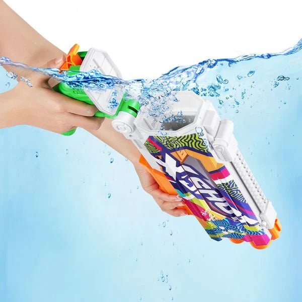 XSHOT Fast-Fill Skins Wasserblaster mit Pump-Action, 700 ml Tank, 9 m Reichweite