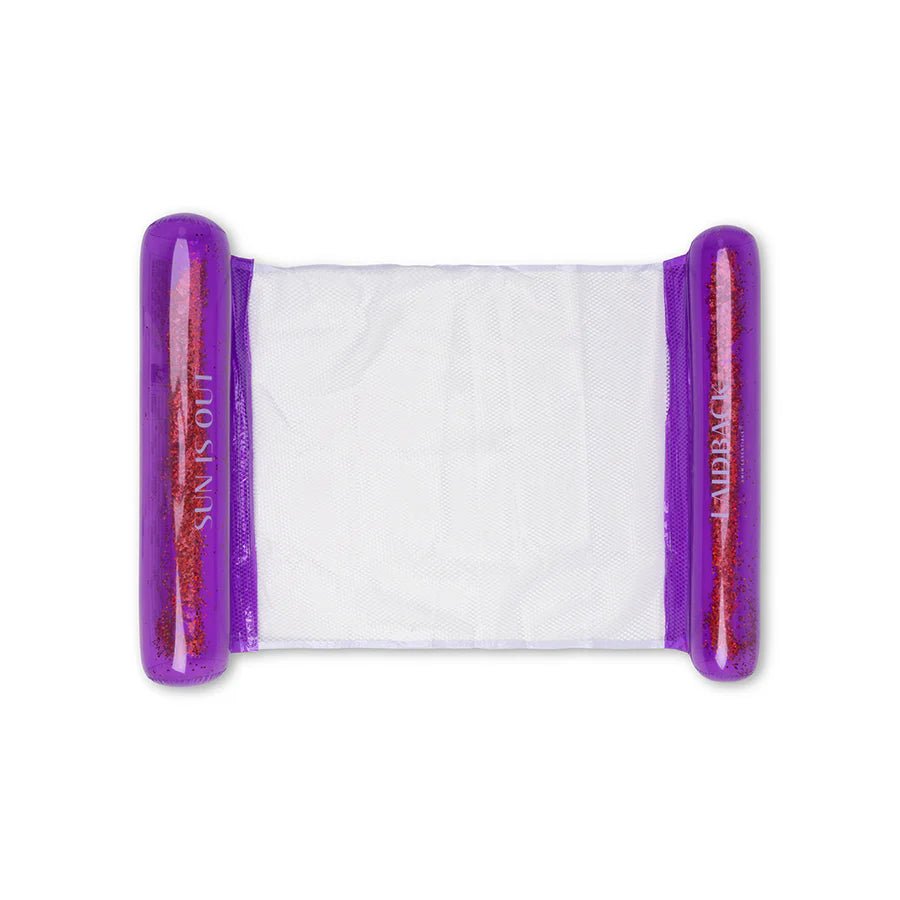 Swim Essentials Wasserhängematte lila mit Netzteil für Kinder ab 6 Jahren