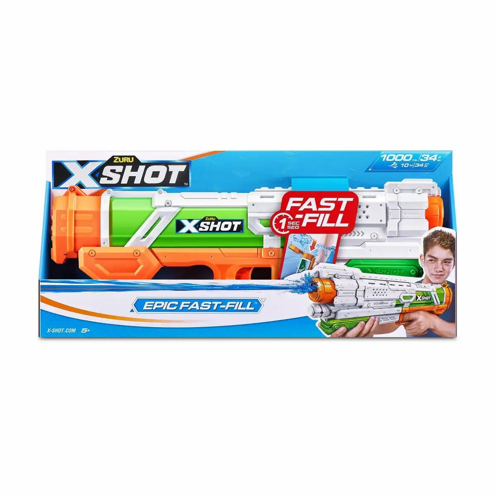Wasserpistole XSHOT mit 10m Reichweite und Mega-Tank für Kinder