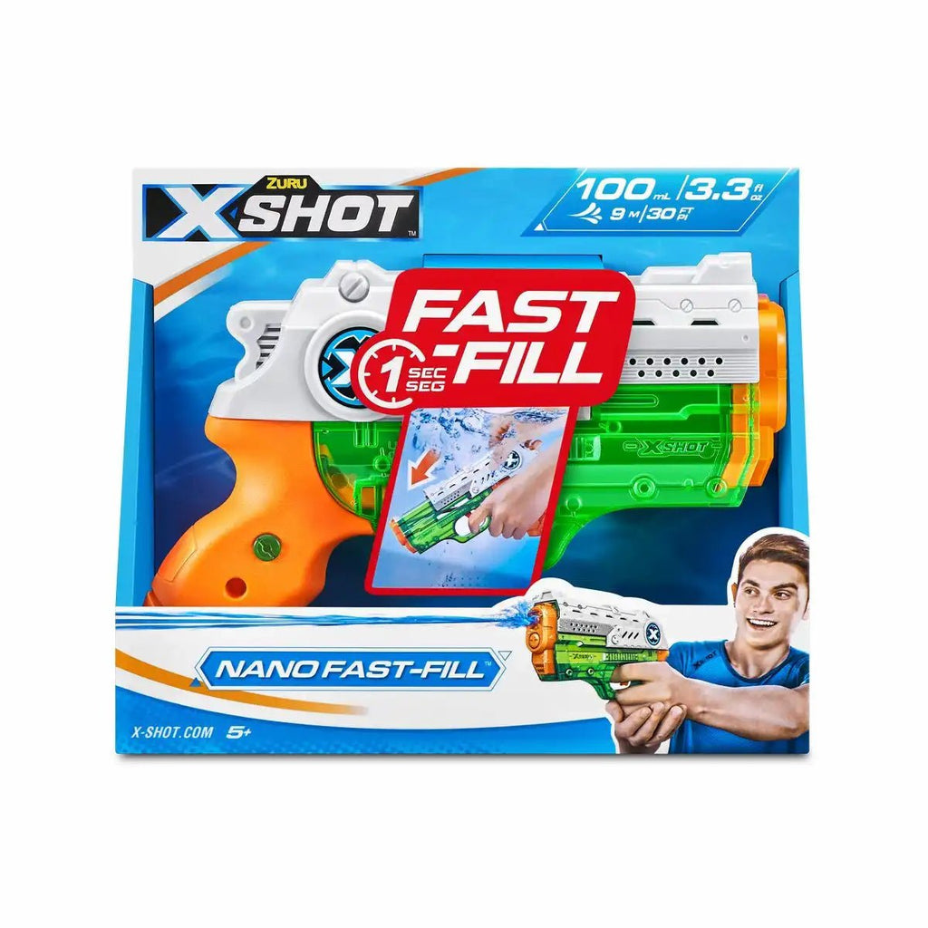 Kinder Wasserpistole 100ml mit 9m Reichweite – XSHOT Nano