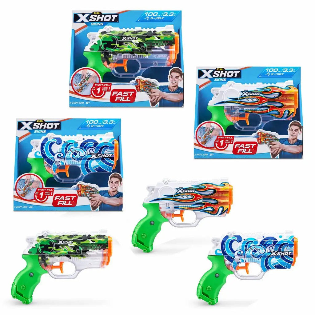 Wasserblaster 9 m Reichweite – XSHOT Nano Skins Pistole