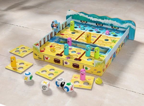 Haba Brettspiel Watt geht ab mit bunten Wattwürmern

