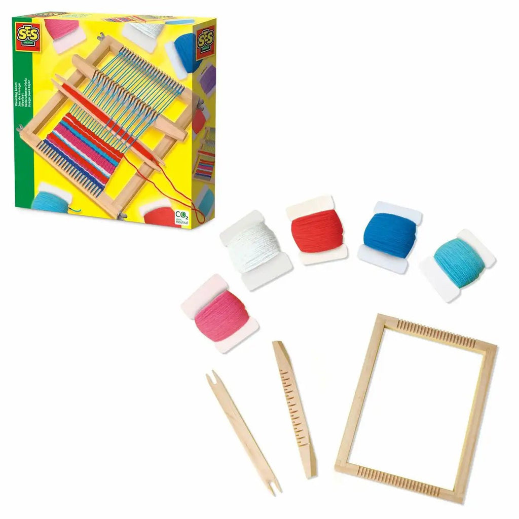 SES Creative Webrahmen aus Holz auf weißem Hintergrund
