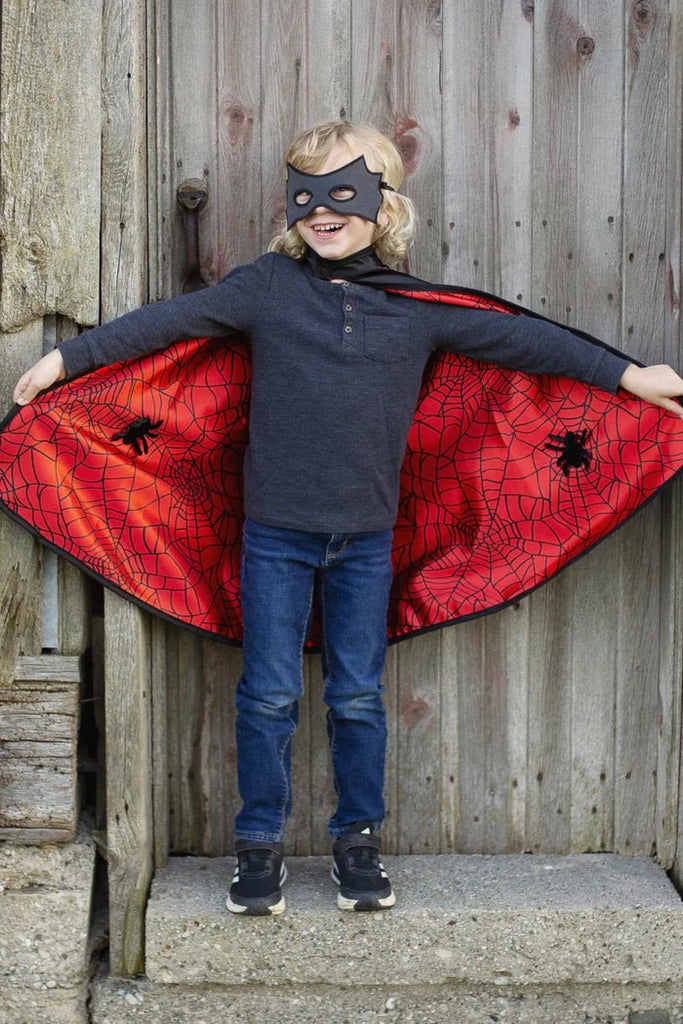 Wendeumhang & Maske Spider/ Bat, 4 - 6 Jahre - Great Pretenders