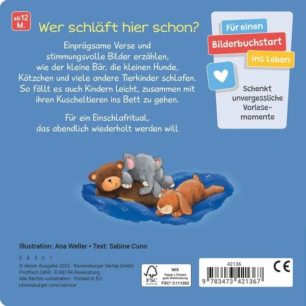 Ravensburger Pappbilderbuch Tiere Abendritual ab 12 Monate