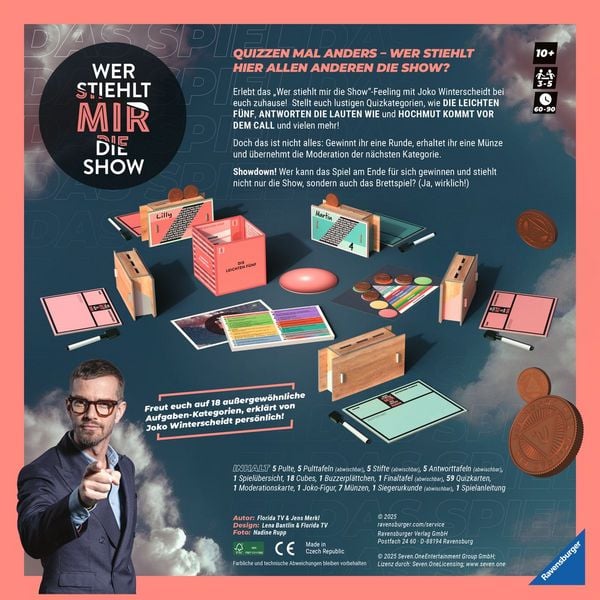 Offizielles Wer stiehlt mir die Show Brettspiel ab 10 Jahren
