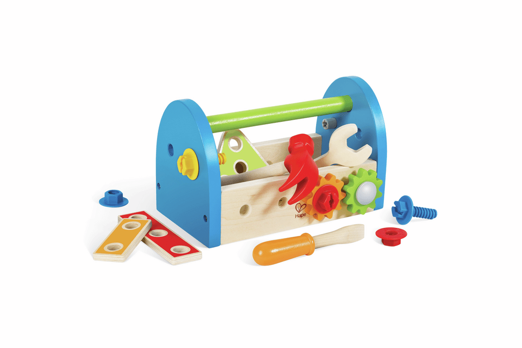 Hape Werkzeugkasten Holz 18-teilig ab 3 Jahren Kinder
