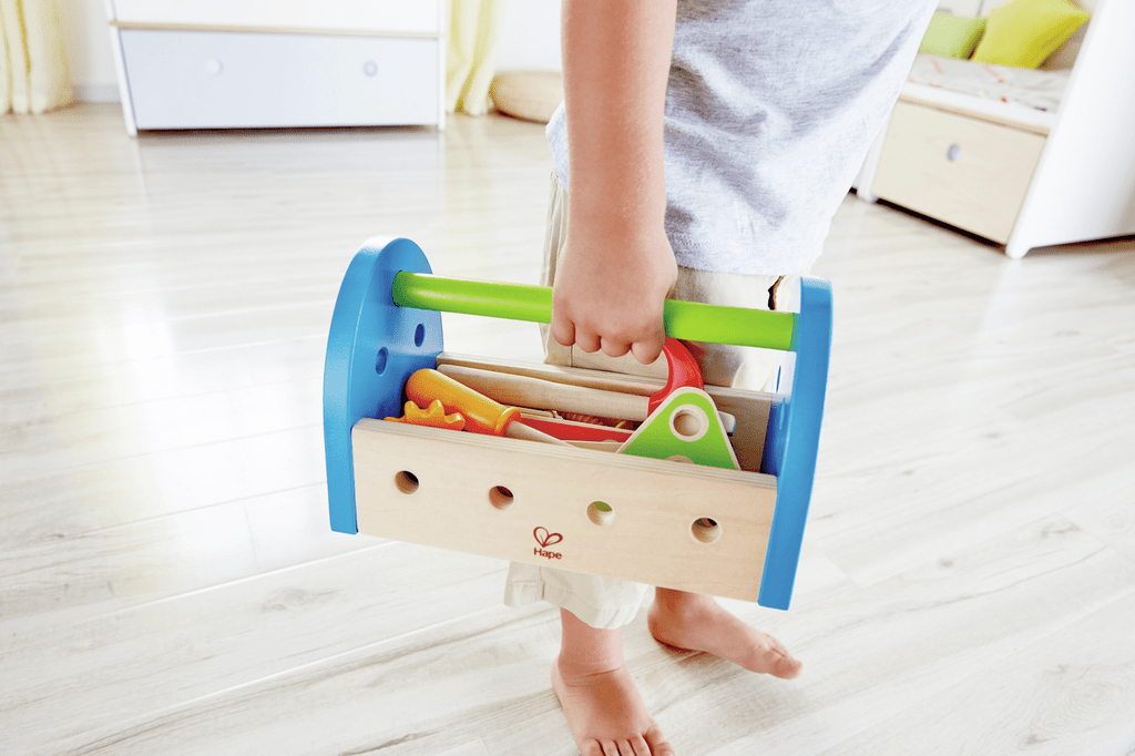 Kinder Werkzeugkasten Hape ab 3 Jahren Holz Baumeister

