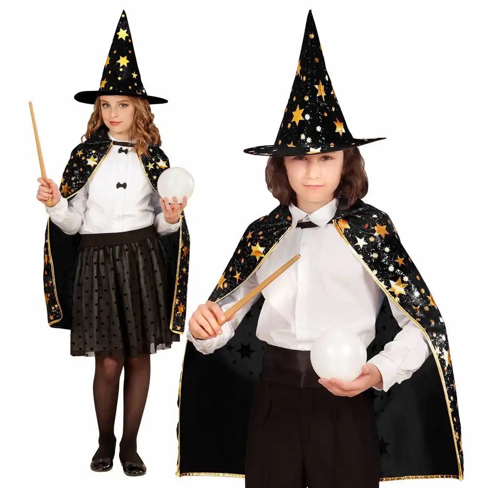 Widmann Kinder Zauberer Set Cape und Hut 