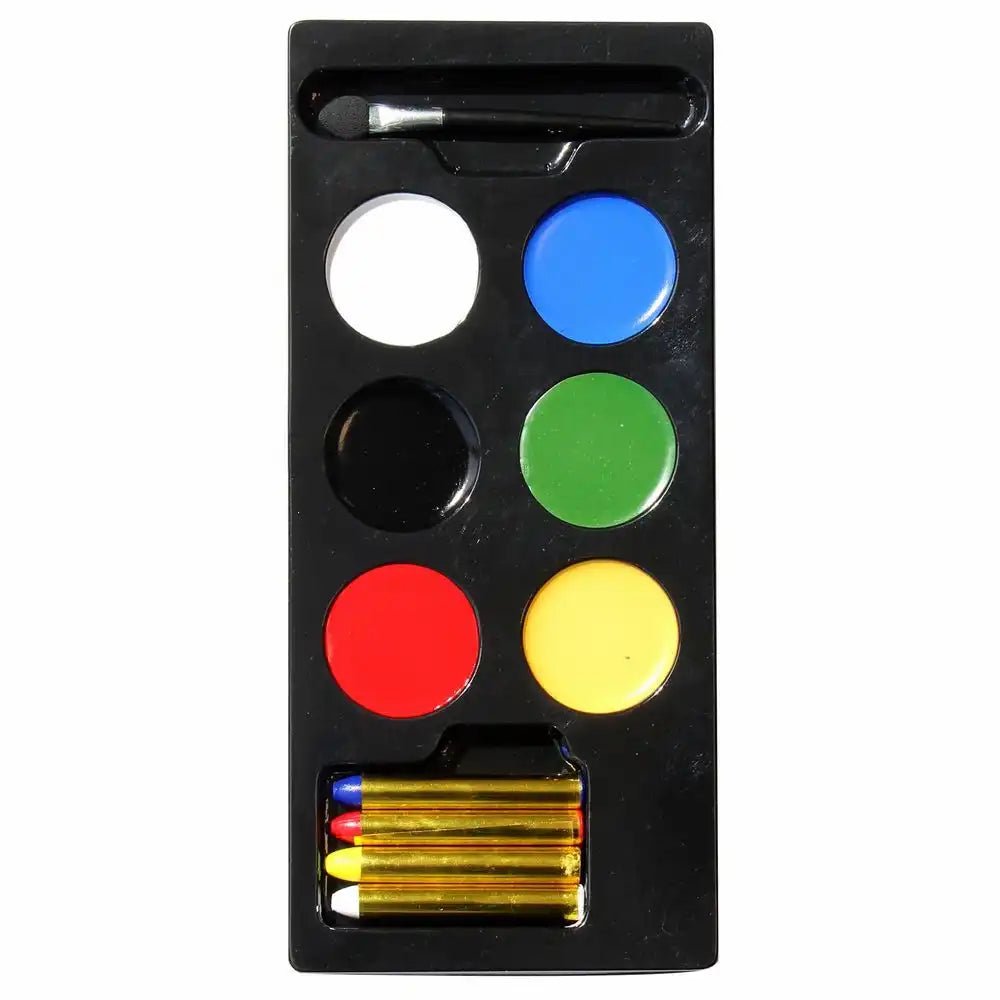 Schminkset Widmann mit 6 Farben und 4 Stiften
