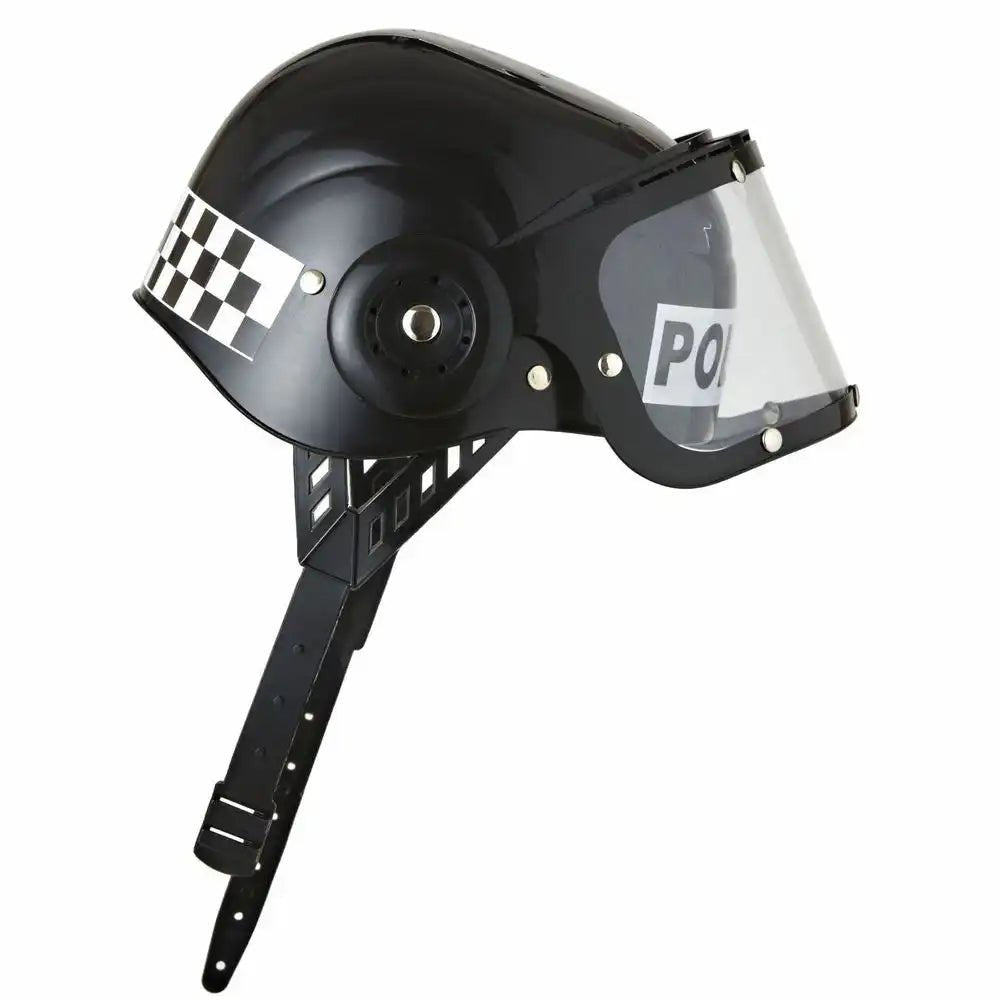 Widmann Kinder Polizeihelm schwarz One Size mit Visier