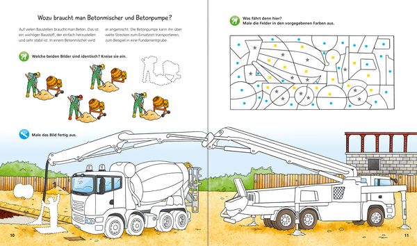 Wieso? Weshalb? Warum? aktiv - Heft: Fahrzeuge auf der Baustelle - Ravensburger