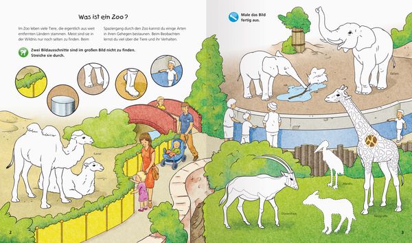 Wieso? Weshalb? Warum? Aktiv - Heft: Im Zoo - Ravensburger