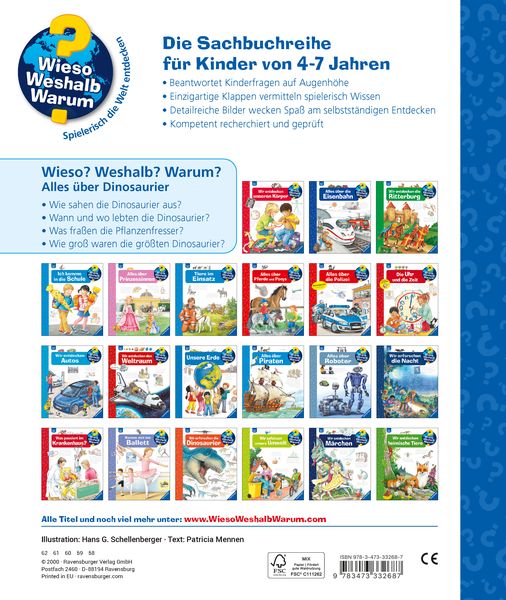 Wieso? Weshalb? Warum?, Band 12: Alles über Dinosaurier - Ravensburger