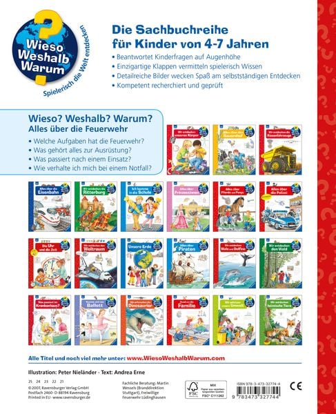 Wieso? Weshalb? Warum?, Band 2: Alles über die Feuerwehr - Ravensburger