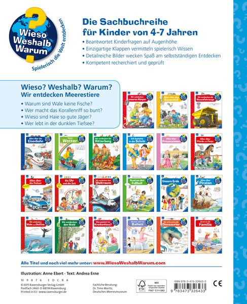 Wieso? Weshalb? Warum?, Band 27: Wir entdecken Meerestiere - Ravensburger