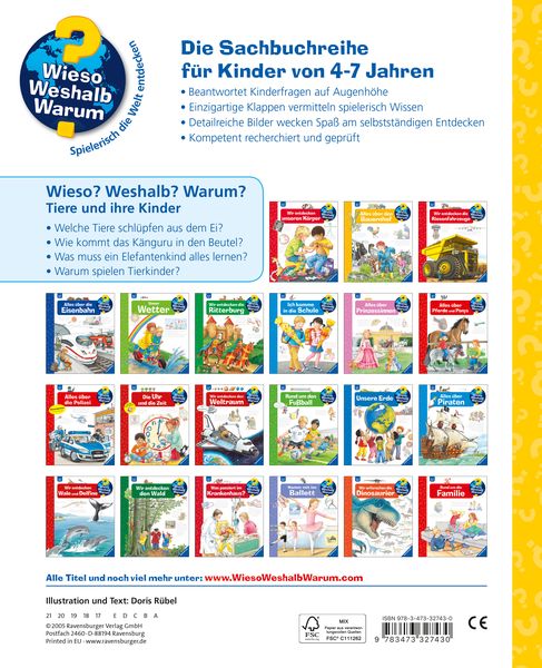 Wieso? Weshalb? Warum?, Band 33: Tiere und ihre Kinder - Ravensburger