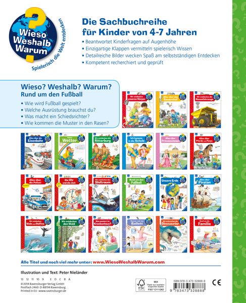 Wieso? Weshalb? Warum?, Band 35: Rund um den Fußball - Ravensburger