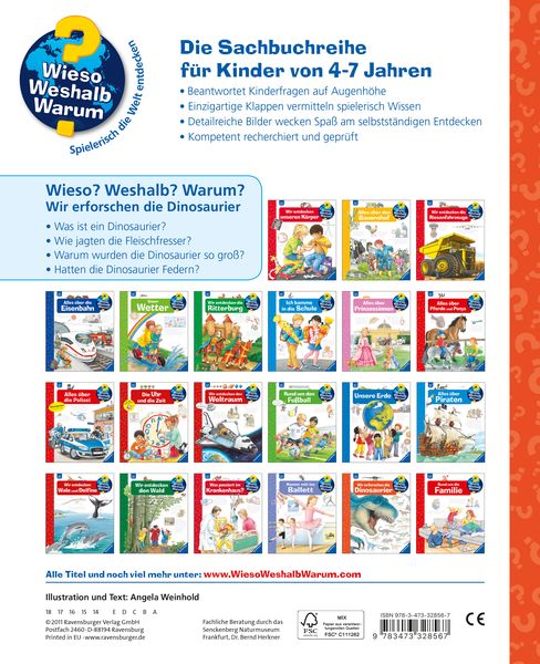 Wieso? Weshalb? Warum?, Band 55: Wir erforschen die Dinosaurier - Ravensburger