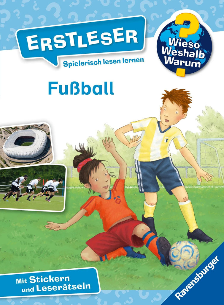 Buchcover Wieso Weshalb Warum Erstleser Fußball mit Ball und Tor
