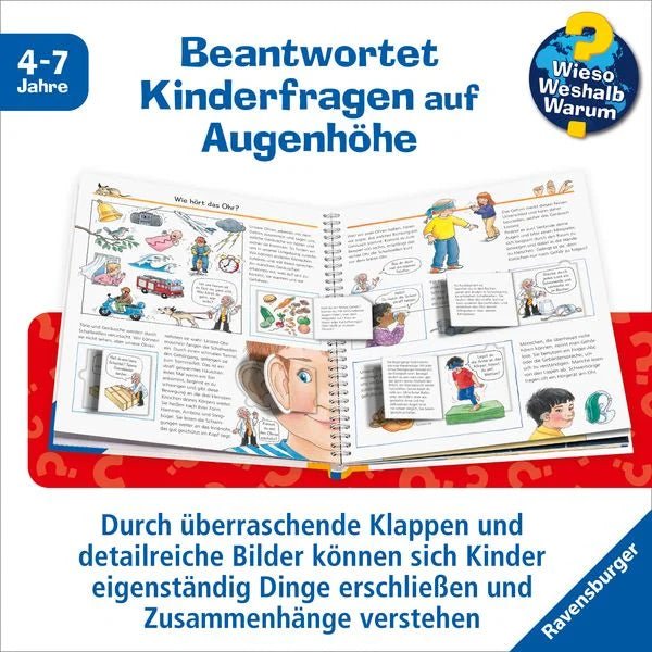 Wieso? Weshalb? Warum? Experimentieren mit allen Sinnen Bücher ab 4 Jahren Ravensburger RATZEKATZ SPIELZEUGLAND